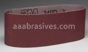 3M&trade; 7010326277 3 x 18 P120 Grit X-wt 340D Cloth Belt
