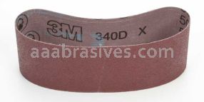 3M&trade; 7010326278 3 x 21 50 Grit X-wt 340D Cloth Belt
