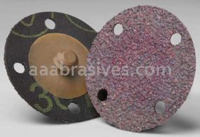 3M&trade; 7010326601 2” 60 Grit YF-wt 361F A/O TR Roloc&trade; Sanding Disc