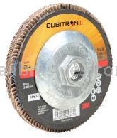 3M&trade; 7010327061 4-1/2 x 5/8-11 60+ Grit 967A T27 Giant Cubitron&trade; II Flap Disc