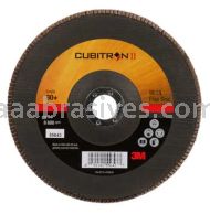 3M&trade; 7010327064 7 x 7/8 80+ Grit 967A T27 Giant Cubitron&trade; II Flap Disc