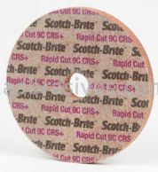 3M&trade; Scotch-Brite&trade; 7010329856 6 x 1/2 x 1 9C CRS+ Rapid Cut Unitized Wheel