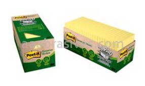Post-it&trade; Notes 654R-24CP-CY 3 in x 3 in Canary Yellow 3M 7010331917