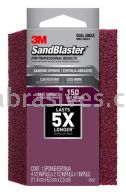 3M&trade; 7010331955 SandBlaster&trade; Edge Detailing Sanding Sponge 4-1/2x2-1/2x1 150 Grit