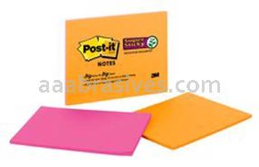Post-it&trade; Super Sticky Notes 6845-SSP-2PK 8 in x 6 in Rio de Janeiro Collection 3M 7010332891