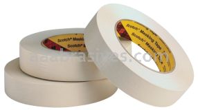 3M&trade; 7010334176 Paint Masking Tape 231/231A Tan 57 in x 60 yd 7.6 mil plastic core