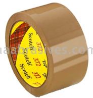 Scotch&trade; Box Sealing Tape 372 Tan 72 mm x 914 m 3M 7010334650