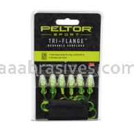 3M&trade; 7010336385 Peltor&trade; 97317-10C 3 Pair Pack Neon Yellow Sport Tri-Flange&trade; Corded Reusable Earplugs