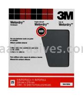 3M&trade; 7010339818 9 x 11 1500A Grit Pro-Pak&trade; Wetordry&trade; Sanding Sheets