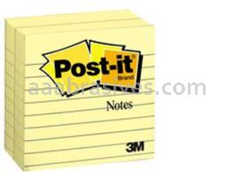 Post-it&trade; Notes 675-YL-2PK 4 in x 4 in Canary Yellow 3M 7010341073