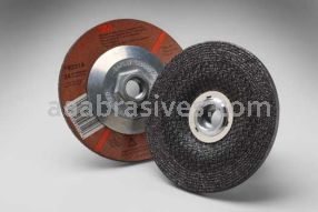 3M&trade; 7010359908 4-1/2 x 1/4 x 5/8-11 T27 General Purpose Depressed Center Wheel