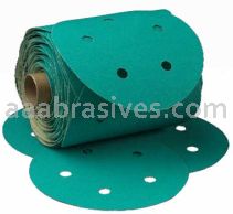 3M&trade; 7010360044 6” Stikit&trade; Green Disc Roll Dust Free