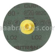 3M&trade; 7010361842 4" 80+ Grit TS 982C Cubitron&trade; II Roloc&trade; Fibre Disc