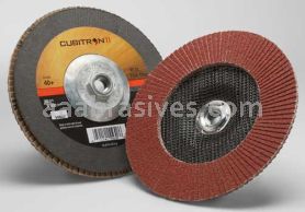 3M&trade; 7010363290 7 x 5/8-11 40+ Grit 967A T27 Cubitron&trade; II Flap Disc
