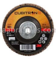 3M&trade; 7010363293 4 x 3/8-24 60+ Grit 967A T29 Cubitron&trade; II Flap Disc