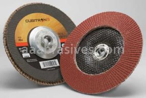 3M&trade; 7010363298 7 x 5/8-11 40+ Grit 967A T29 Cubitron&trade; II Flap Disc