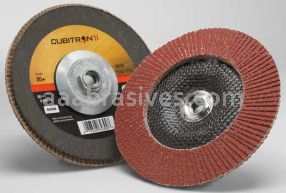 3M&trade; 7010363567 7 x 5/8-11 80+ Grit 969F T29 Cubitron&trade; II Flap Disc