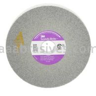 3M&trade; 7010365357 6 x 1/4 x 1 8S Medium Scotch-Brite&trade; EX3 Deburring Wheel