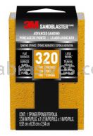 3M&trade; 7010369787 SandBlaster&trade; Advanced Sanding Sanding Sponge 3-3/4x2-1/2x1 320 Grit