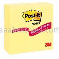 Post-it&trade; Notes 654-24VAD-B 3 in x 3 in Canary Yellow 3M 7010369843