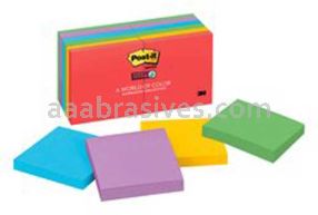 Post-it&trade; Super Sticky Notes 654-12SSAN 3 in x 3 in Marrakesh Collection 3M 7010372274