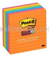 Post-it&trade; Super Sticky Notes 675-6SSUC 4 in x 4 in Rio de Janeiro Collection 3M 7010372294