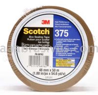 Scotch&trade; Box Sealing Tape 375 Tan 144 mm x 50m 3M 7010373571