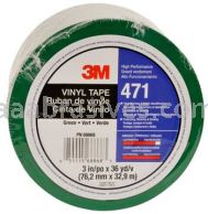 3M&trade; 7010375094 Vinyl Tape 471 Green 3" x 36 yards