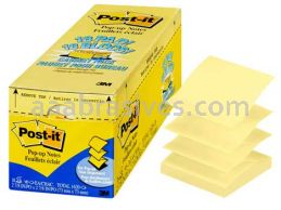 Post-it&trade; Pop-up Notes R330-18CP 3 in x 3 in Canary Yellow 3M 7010383780