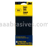 3M&trade; 7010384546 3-2/3 x 9 Emery Cloth Sandpaper