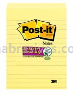 Post-it&trade; Super Sticky Notes 4621-SSCY 4 in x 6 in Canary Yellow 3M 7010384776