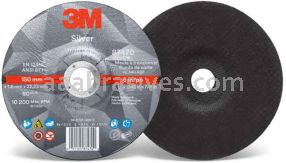 3M&trade; 7010409304 6 x .045 x 7/8 Type 27 Silver Cut-Off Wheel 87470