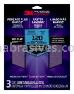 3M&trade; 7010417003 9 x 11 120 Grit Medium Pro Grade Precision&trade; Faster Sanding Sheets