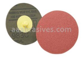 3M&trade; 7010518169 3” P320 Grit XF-wt 361F A/O TR Roloc&trade; Sanding Disc