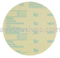 3M&trade; 7010534046 12 x 150 ft x 3 40 Micron 3 MIL 268L Microfinishing PSA Film Roll