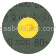 3M&trade; 7010535018 1" 80+ Grit TR 782C Roloc&trade; Fibre Disc