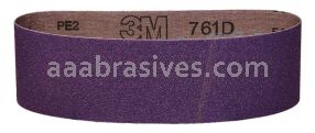 3M&trade; 7010537181 3 x 21 80 Grit Y-wt 761D Cloth Belt
