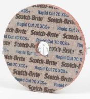 3M&trade; Scotch-Brite&trade; 7100001087 8 x 1 x 1 7C XCS+ Rapid Cut Unitized Wheel