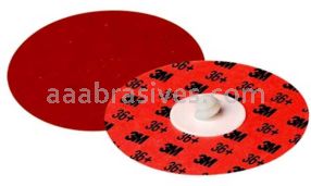 3M&trade; 7100001474 2" 36 Grit Maroon TR 984F Cubitron&trade; II Roloc&trade; Durable Edge Disc
