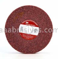3M&trade; 7100003943 6 x 1 x 1 5A Medium MF-WL Scotch-Brite&trade; Metal Finishing Wheel 01862