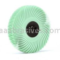 3M&trade; 7100007341 3 x 3/8 1 Micron Scotch-Brite&trade; Radial Bristle Disc