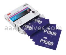 3M&trade; 7100010565 5.5 x 6.8 P1500 Grit Hookit&trade; Flexible Abrasive Sheet