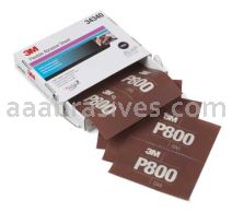 3M&trade; 7100010567 5.5 x 6.8 P800 Grit 270J Hookit&trade; Flexible Abrasive Hand Sheet