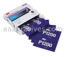 3M&trade; 7100010568 5.5 x 6.8 P1200 Grit Hookit&trade; Flexible Abrasive Sheet