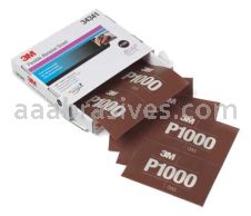 3M&trade; 7100010569 5.5 x 6.8 P1000 Grit Hookit&trade; Flexible Abrasive Sheet