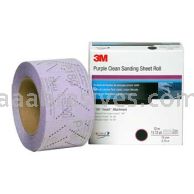 3M&trade; 7100010896 70 mm x 12 m P800 334U Hookit&trade; Purple Clean Sanding Sheet Roll