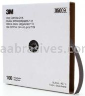 3M&trade; 7100016843 1 x 50 yds 100 Grit J-weight 211K Utility Cloth Roll