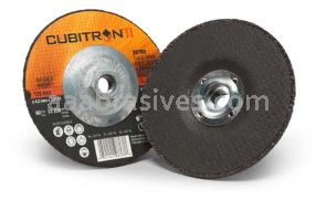 3M&trade; 7100018883 Cubitron&trade; II 5 x 1/8 x 5/8-11 28763 T27 Cut and Grind Wheel