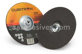 3M&trade; 7100019074 Cubitron&trade; II 7 x 1/8 x 5/8-11 28765 T27 Cut and Grind Wheel