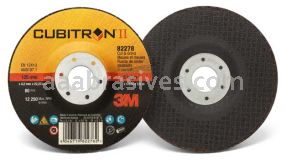 3M&trade; 7100019244 Cubitron&trade; II 5 x 1/8 x 7/8 82278 T27 Cut and Grind Wheel